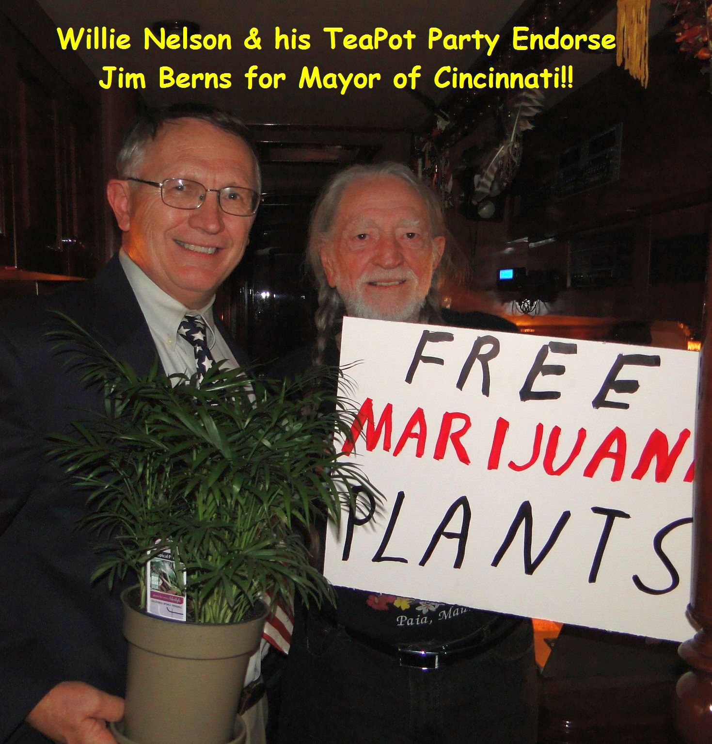 Willie Endorses Jim Berns for Mayor
